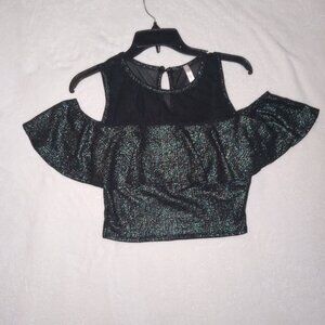 Glitter green 2-piece outfit